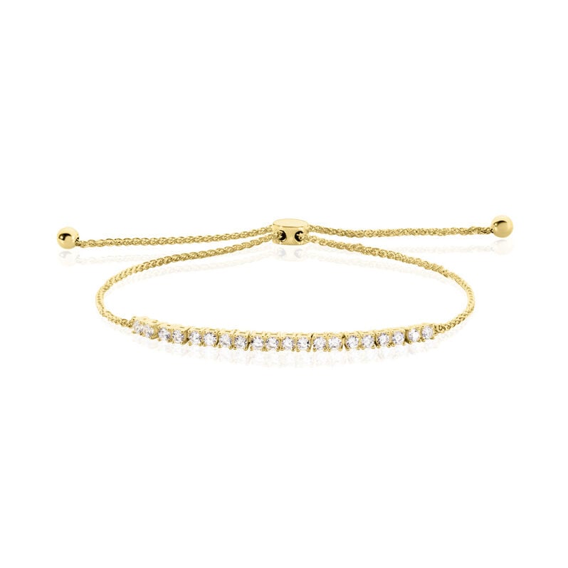 ORIVELLE Damen Armband Silber vergoldet 925 Zirkonia Wei&szlig; 1,17 ct - Armb&auml;nder Damen | OROVIVO