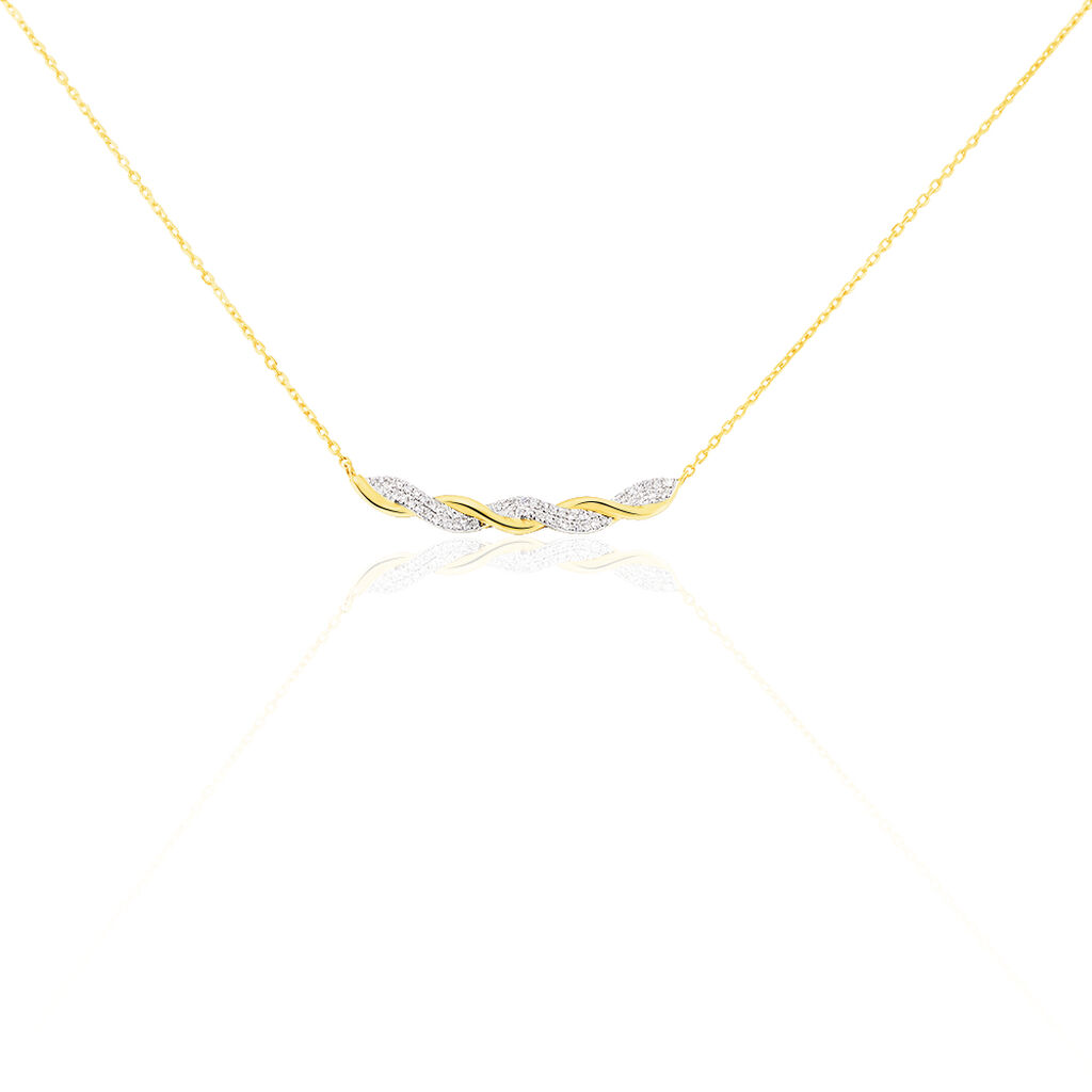 Collier Or Jaune Diamants Vincenzina - Spannringe Damen | OROVIVO