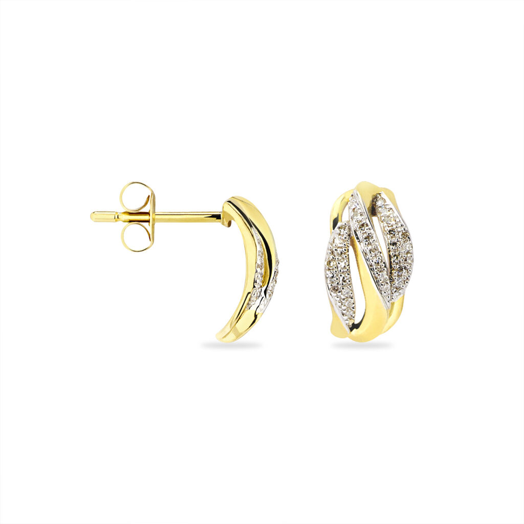 Boucles D'oreilles Atlantide Or Jaune - Spannringe Damen | OROVIVO