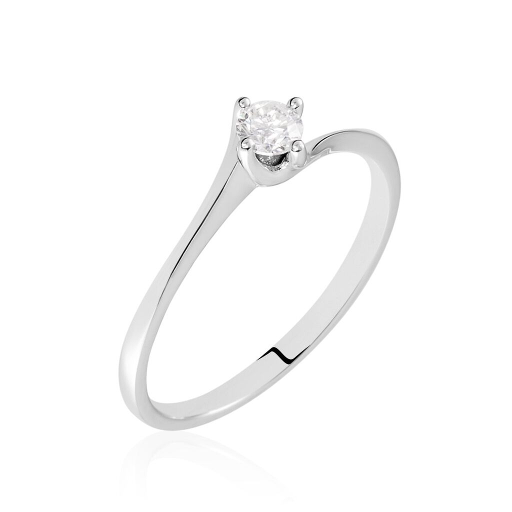 Damen Ring Weißgold 750 Diamant 0,16ct Firmamenti  - Verlobungsringe Damen | OROVIVO