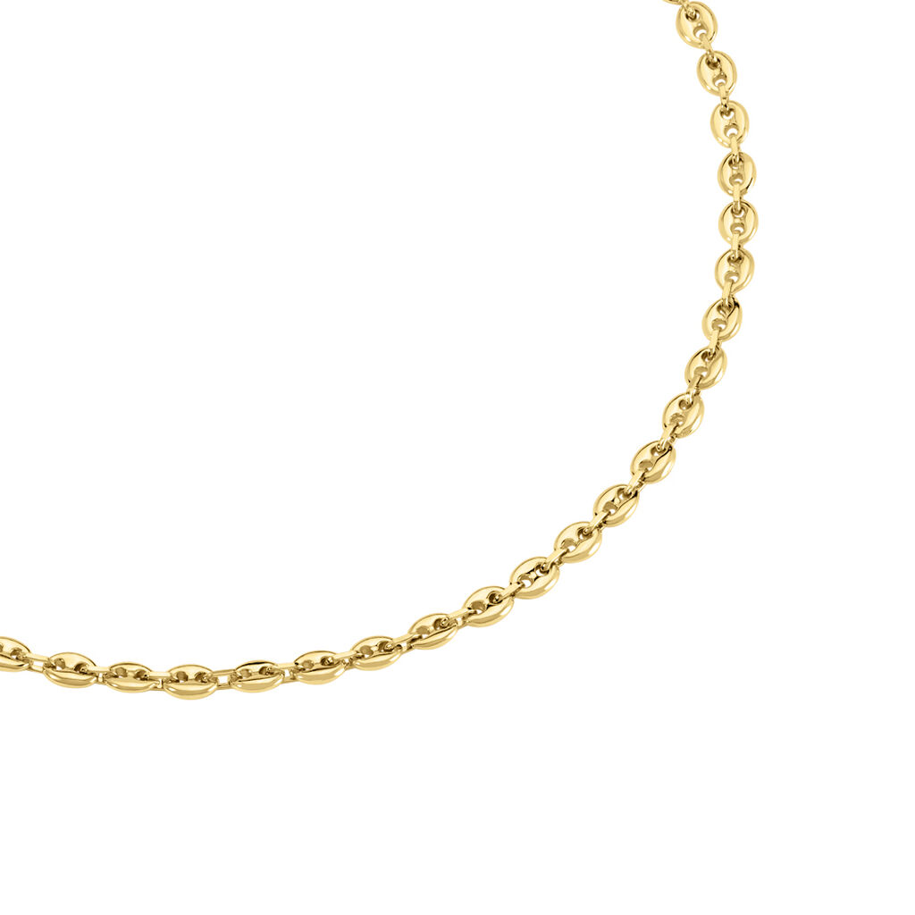 KOFI Damen Collier Silber vergoldet 925 B 3,8 mm