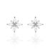 LORRAINE 2 Damen Ohrstecker Silber 925 Zirkonia Wei&szlig; Stern