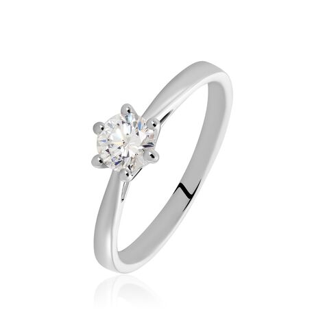 Solitärring Weißgold 750 Diamant 0,52ct Monopoli - Verlobungsringe Damen | OROVIVO