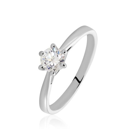 Damen Ring Weißgold 750 Diamant 0,52ct Monopoli  - Verlobungsringe Damen | OROVIVO