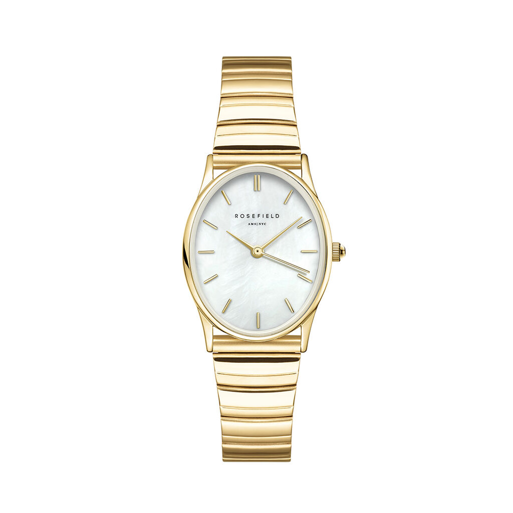 Montre Rosefield Oval Nacre Blanche - Spannringe Damen | OROVIVO