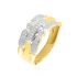 ETTA Damen Ring Gold 375 (9 Karat) Diamant Wei&szlig; 0,18 ct Barren