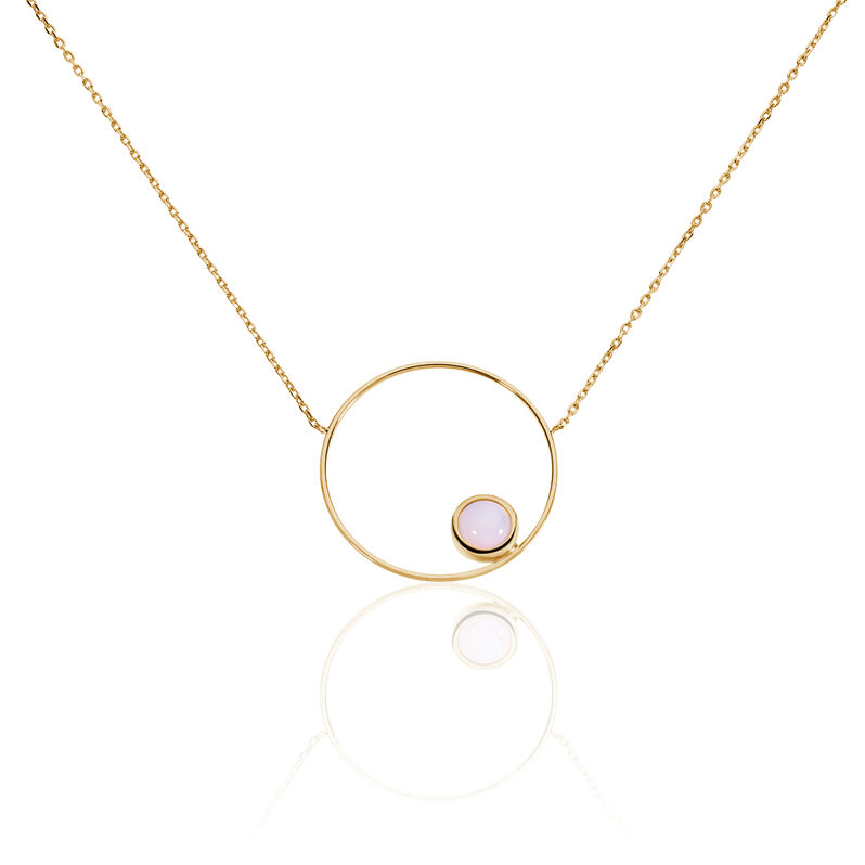 Collier Adhara Plaque Or Jaune Opale - Spannringe Damen | OROVIVO