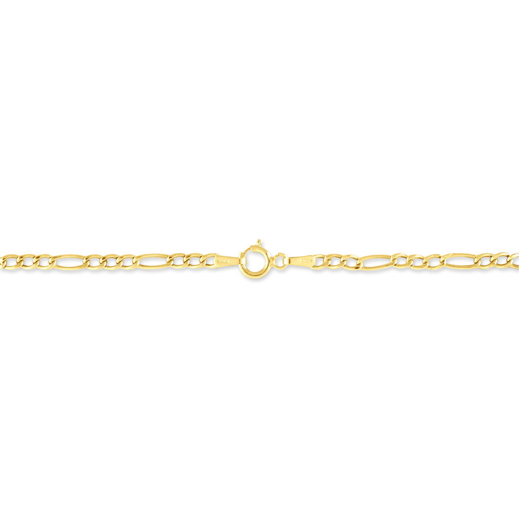 FIGARO 1/3 Damen Armkette Gold 375 (9 Karat) B 2,5 mm