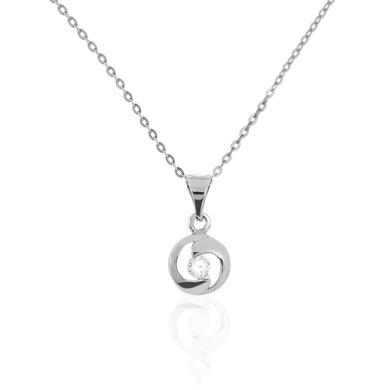 Collier Anne-andree Maille Forcat Argent Blanc Oxyde De Zirconium - Spannringe Damen | OROVIVO