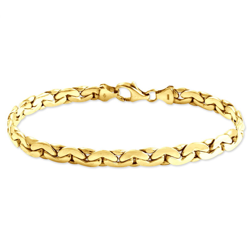 Bracelet Ivy Maille Haricot Or Jaune - Spannringe Damen | OROVIVO