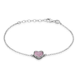 Damenarmband Silber 925 Rosé Kristall Herz - Armbänder Damen | OROVIVO