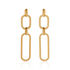 AYLEEN Damen Ohrringe Lang Silber vergoldet 925 Oval B 9,6 mm