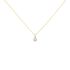 Bloom Damen Collier Gold 375 (9 Karat) Diamant Weiß 0,05 ct Kreis