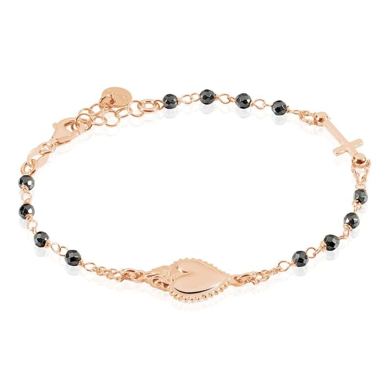 Bracciale Rosario Silver Soul Argento Rosa Cristallo - Spannringe Damen | OROVIVO