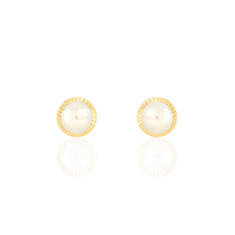 Damen Perlenohrringe Gold 375 Zuchtperlen - Ohrstecker Damen | OROVIVO