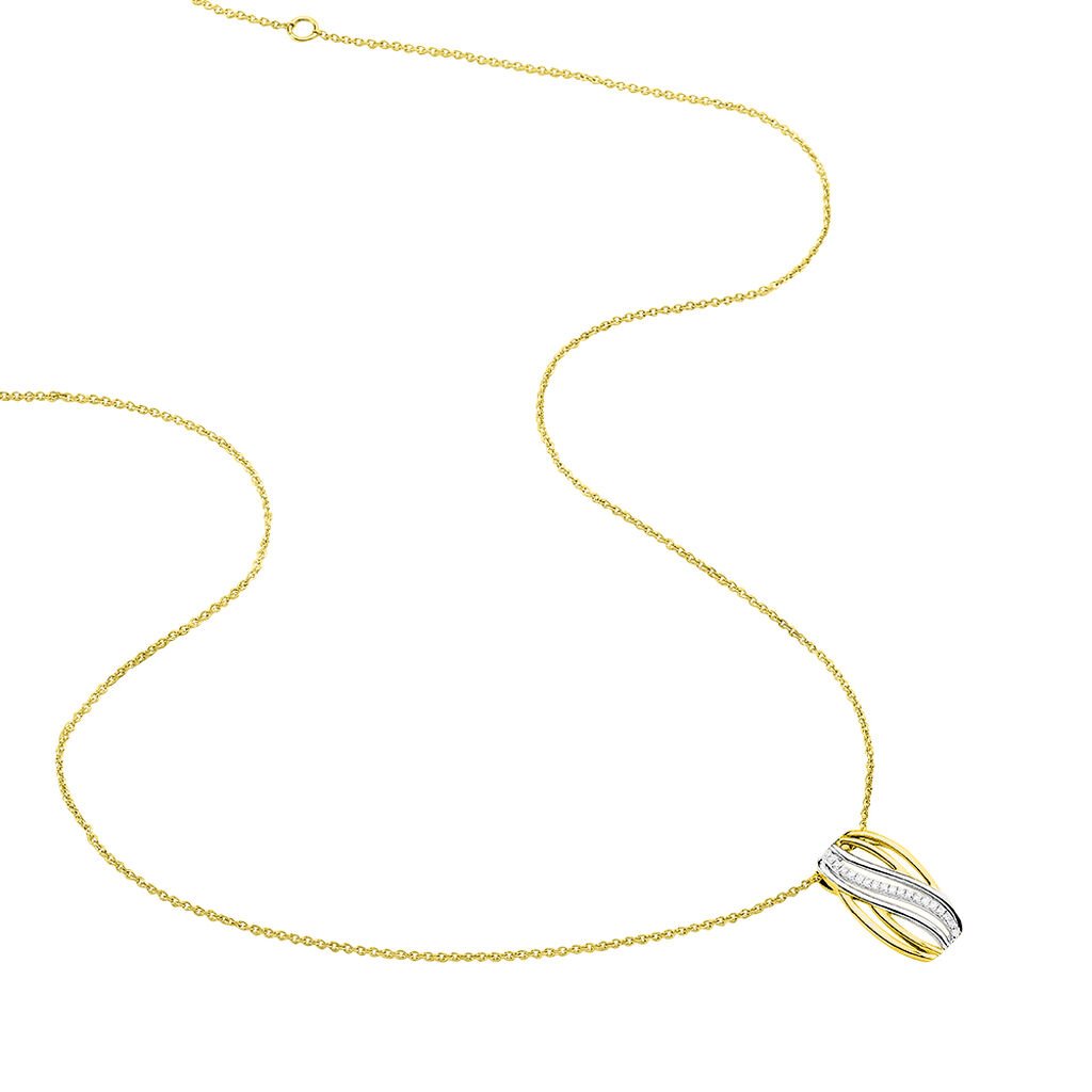 Collier Paige Or Bicolore Diamant - Spannringe Damen | OROVIVO