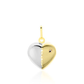 Anhänger Gold 333 Bicolor Herz - Herzanhänger Damen | OROVIVO