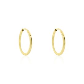 Damen Creolen Silber 925 Vergoldet 20mm - Creolen Damen | OROVIVO