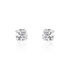 DARINA KRAPPE Damen Ohrstecker Wei&szlig;gold 375 (9 Karat) Zirkonia Blau 0,1 ct B 3 mm