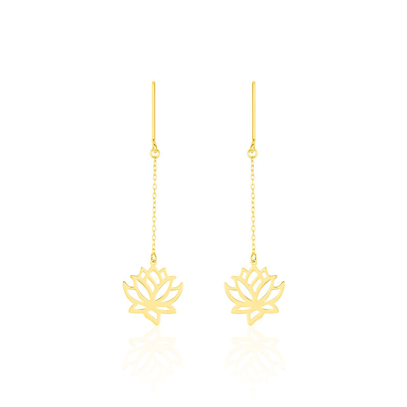 Boucles D'oreilles Or Jaune Nevia - Spannringe Damen | OROVIVO