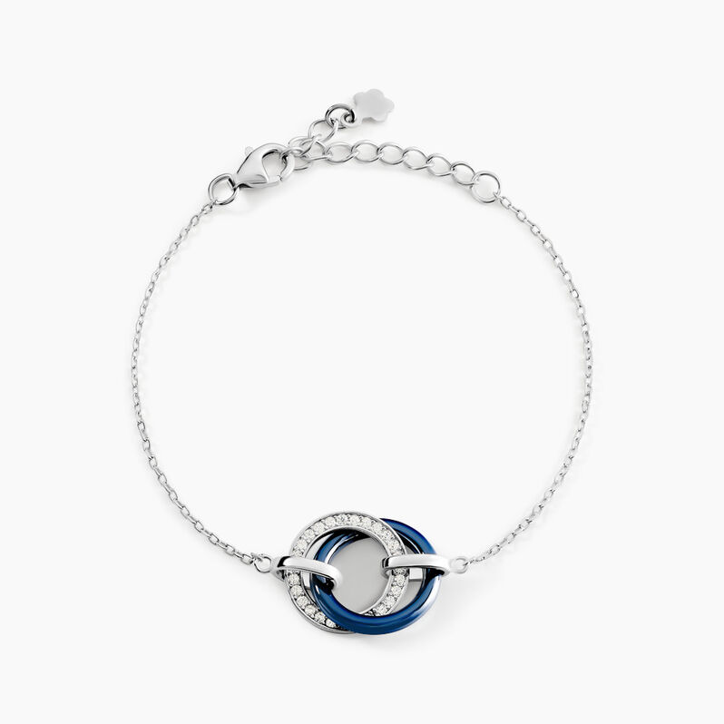 Bracelet Grizzel Argent Rhodié Céramique Oxyde - Spannringe Damen | OROVIVO