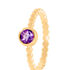 LYKKE Damen Ring Gold 375 (9 Karat) Amethyst Violett 0,25 ct Kreis