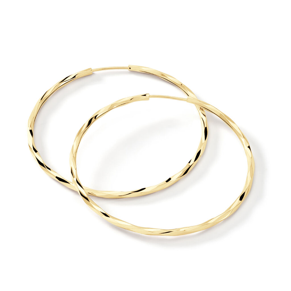 Damen Creolen Gold 375 Flextwist 44,7cm 40,00mm - Creolen Damen | OROVIVO