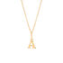 ALPHABET Unisex Anhänger Gold 375 (9 Karat) Buchstabe A