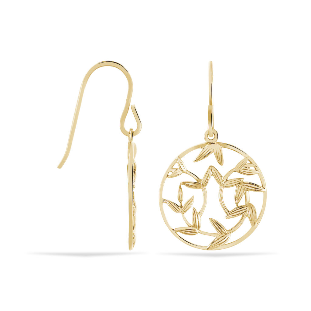 Boucles D'oreilles Plaque Or Resli Penda - Spannringe Damen | OROVIVO