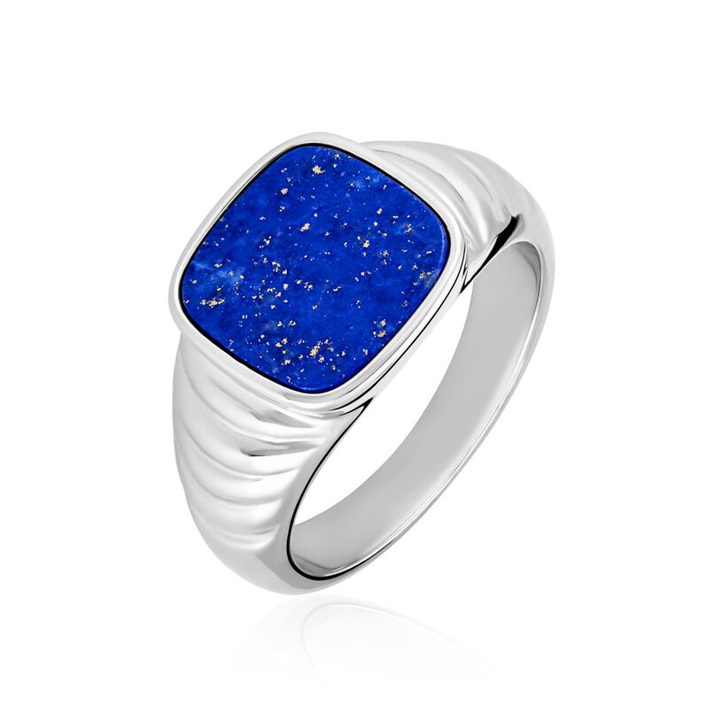 Chevalière Argent Weiss Calisto Lapis Lazuli - Spannringe Herren | OROVIVO