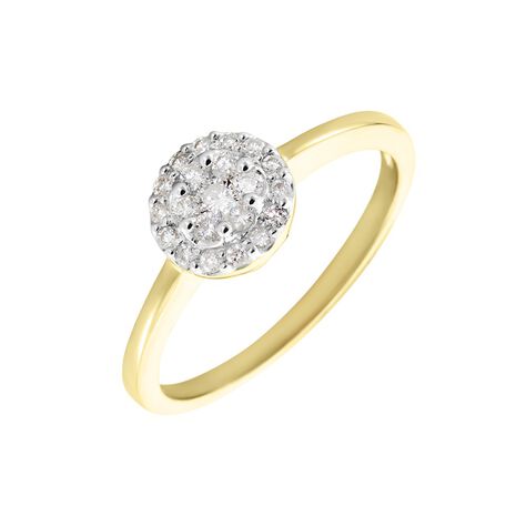 Damen Ring Gold 375 Diamant 0,05ct Kreis  Bloom  1,55mm  - Ringe mit Stein Damen | OROVIVO