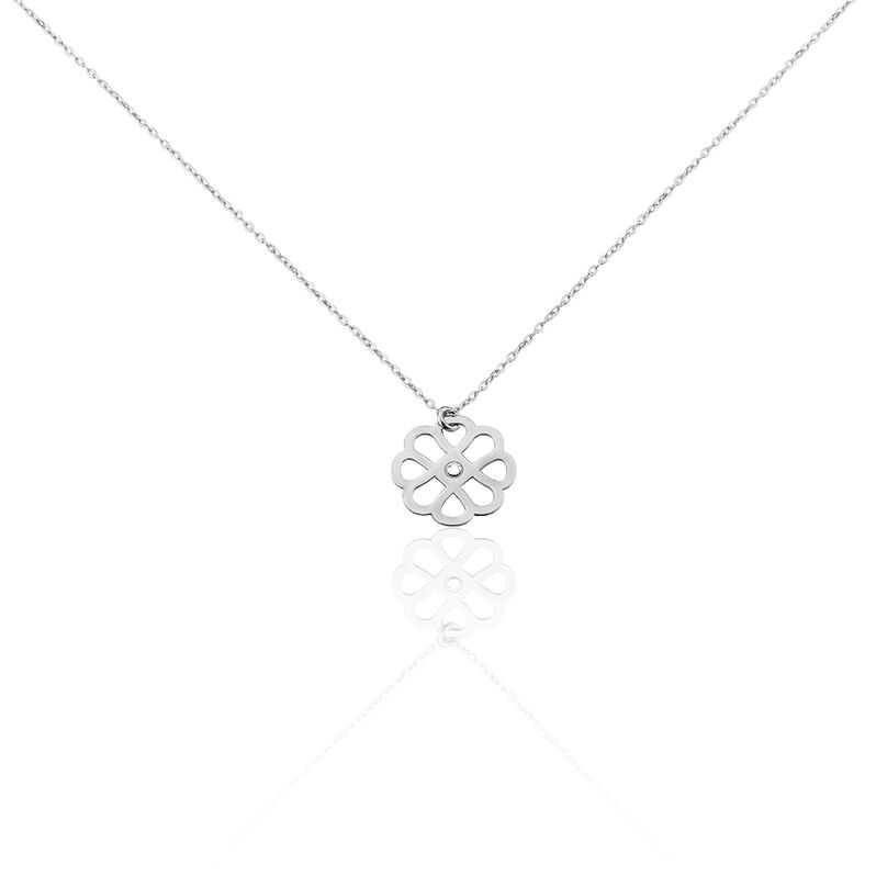 Collier Argent Blanc Strass - Spannringe Damen | OROVIVO