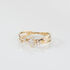 ABIGAIL Damen Ring Gold 375 (9 Karat) Synthetischer Diamant Wei&szlig; 0,26 ct