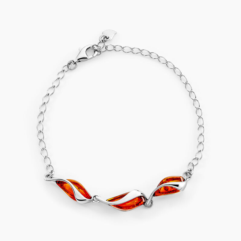 Bracelet Argent Blanc Eve-liseae Ambre - Spannringe Damen | OROVIVO