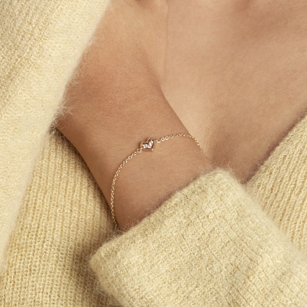 Damenarmband Vergoldet Zirkonia Herz - Sommerschmuck Damen | OROVIVO