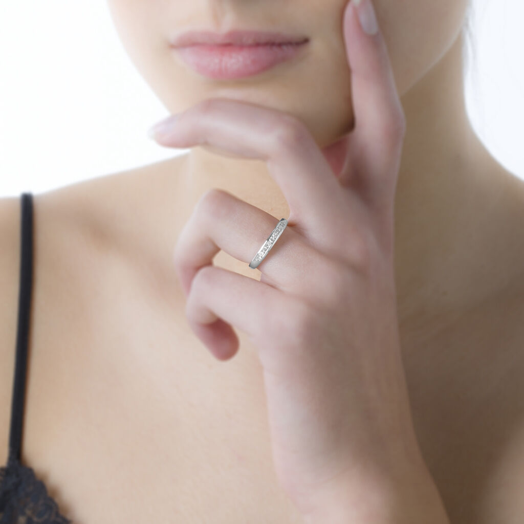 Alliance Giulia Or Blanc Diamant - Spannringe Damen | OROVIVO