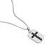 Herren Halskette Silber 925 Kreuz Dog Tag Gravur - Ketten ohne Stein Herren | OROVIVO