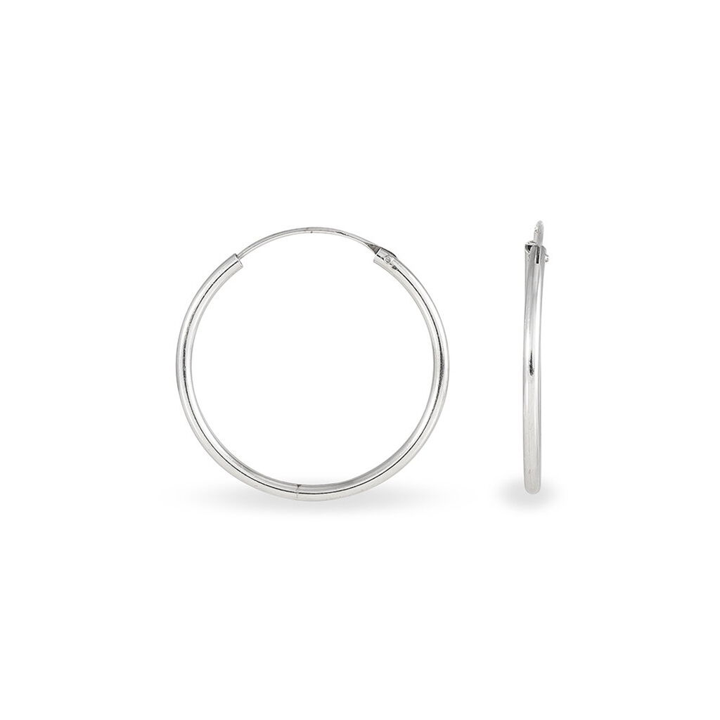 Damen Creolen Silber 925 Diamantiert - Creolen Damen | OROVIVO