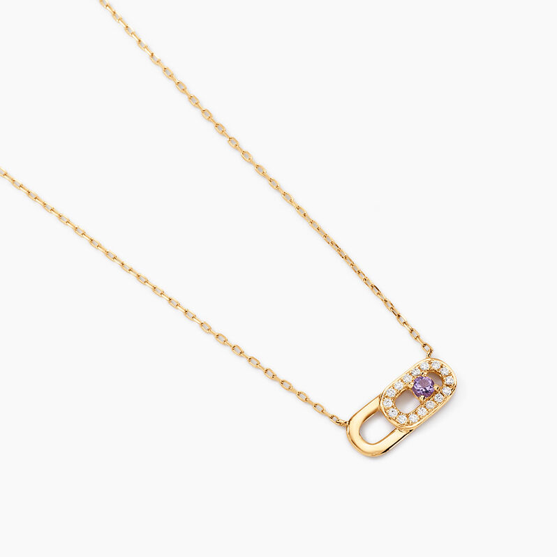 Collier Deonne Or Jaune Améthyste Oxyde De Zirconium - Spannringe Damen | OROVIVO