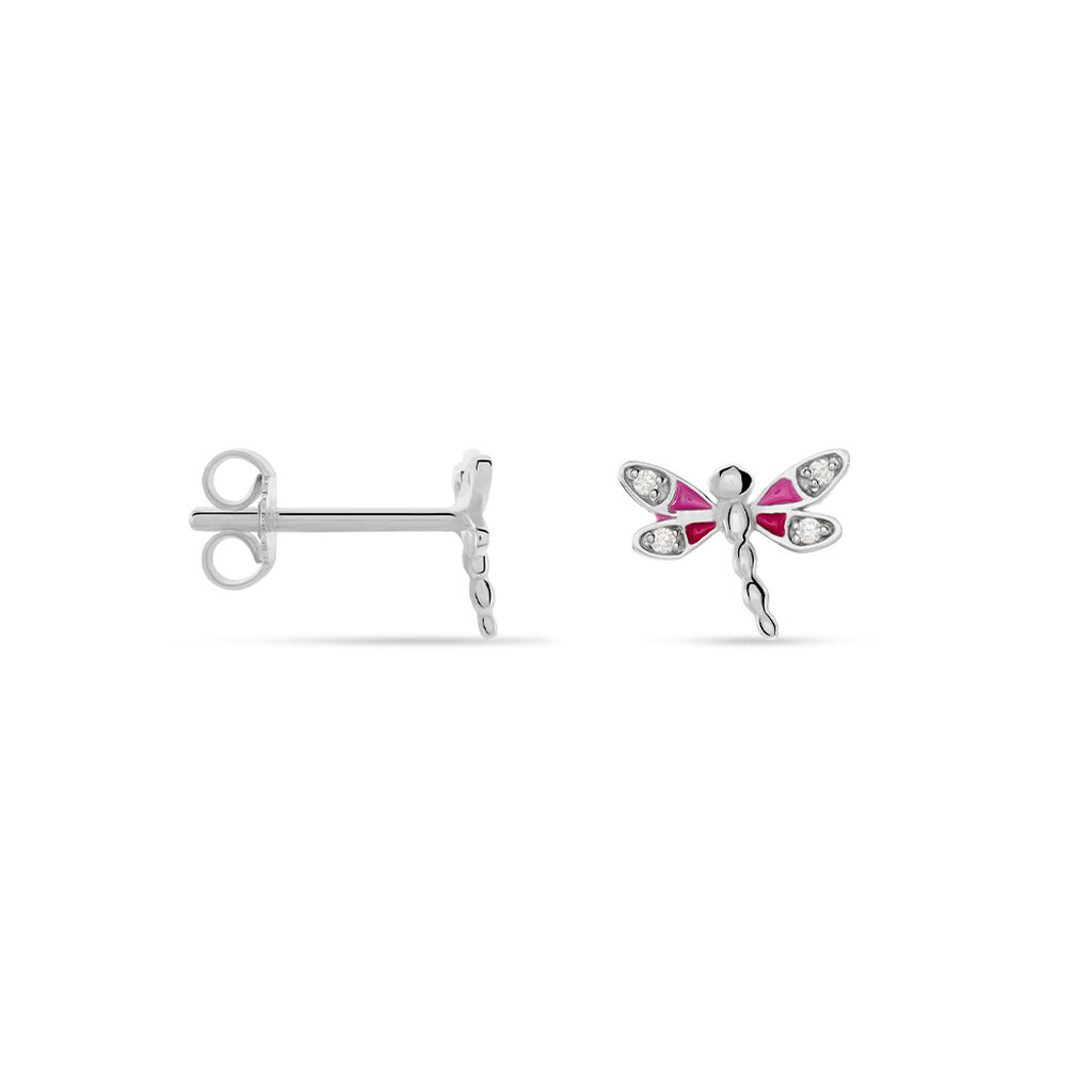 Kinder Ohrstecker Silber 925 Zirkonia Libelle - Ohrstecker Kinder | OROVIVO