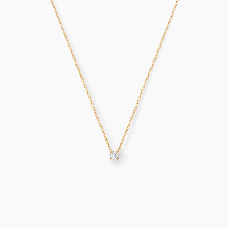 Collier Or Jaune Aphrodite Et Diamant - Spannringe Damen | OROVIVO