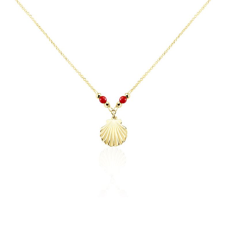 Collier Under The Sea Or Jaune Corail - Spannringe Damen | OROVIVO