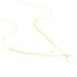 Damen Halskette Gold 375 Halbmond