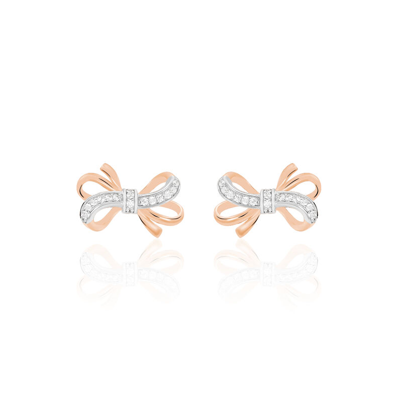 Boucles D'oreilles Gwen Argent Bicolore - Spannringe Damen | OROVIVO