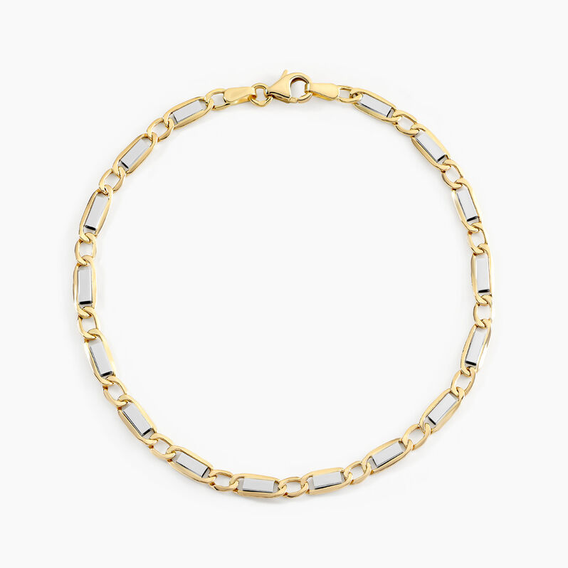 Bracelet Or Bicolore - Spannringe Herren | OROVIVO