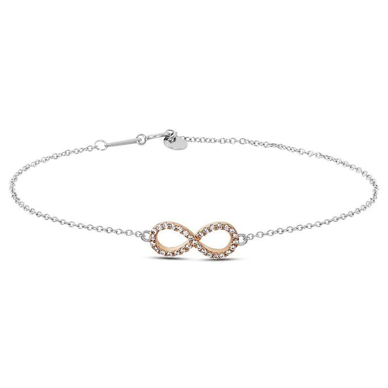 Bracciale Silver Moments Argento Bicolore Bianco / Rosa Cubic Zirconia - Spannringe Damen | OROVIVO