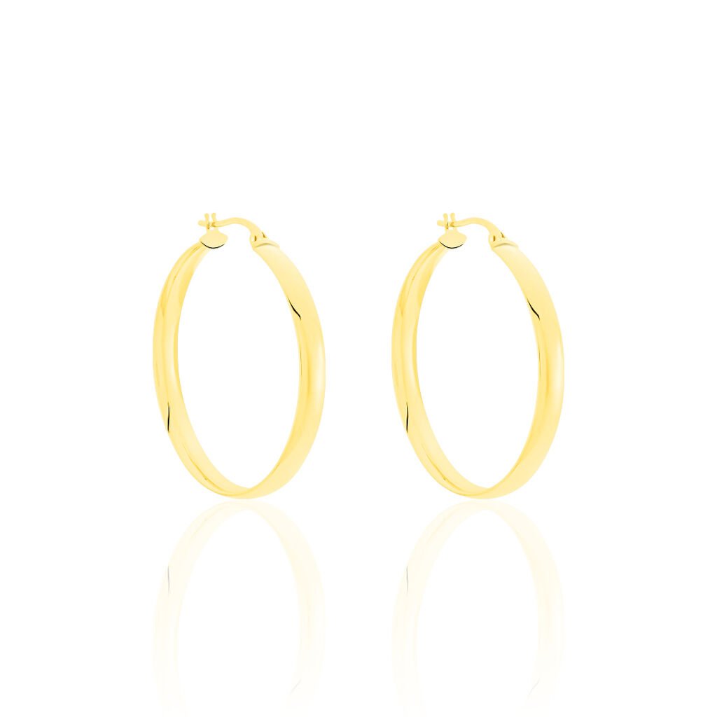 Damen Creolen Gold 375 (9 Karat) B 1,5 mm