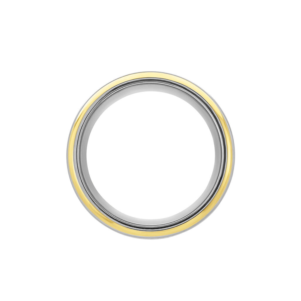  Ring Titan Bicolor Gelb/Silber   5,00mm  - Ringe  | OROVIVO