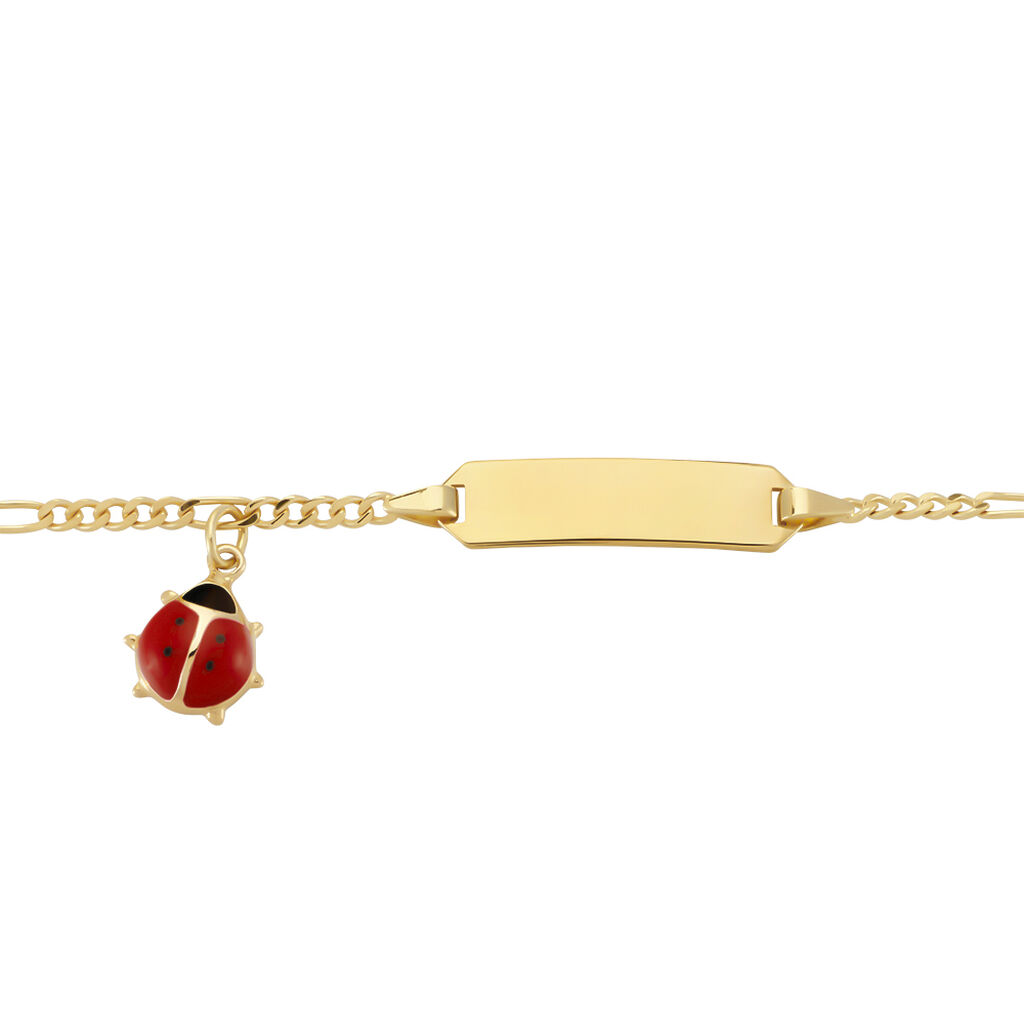  ID Armband Gold 375 Marienkäfer Lee Marienkäfer 1,90mm  - Personalisiertes Armband  | OROVIVO