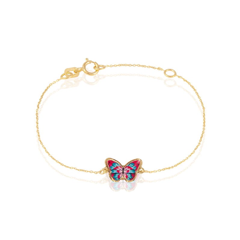 Bracelet Sulivia Papillon Or Jaune - Spannringe Kinder | OROVIVO